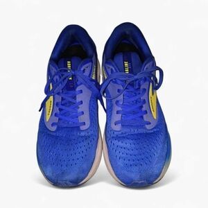 Brooks Men's Running Shoes in Royal Blue with Yellow Accents